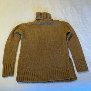 Everlane Chunky Turtleneck Sweater Heather Brown Wool XS NWT